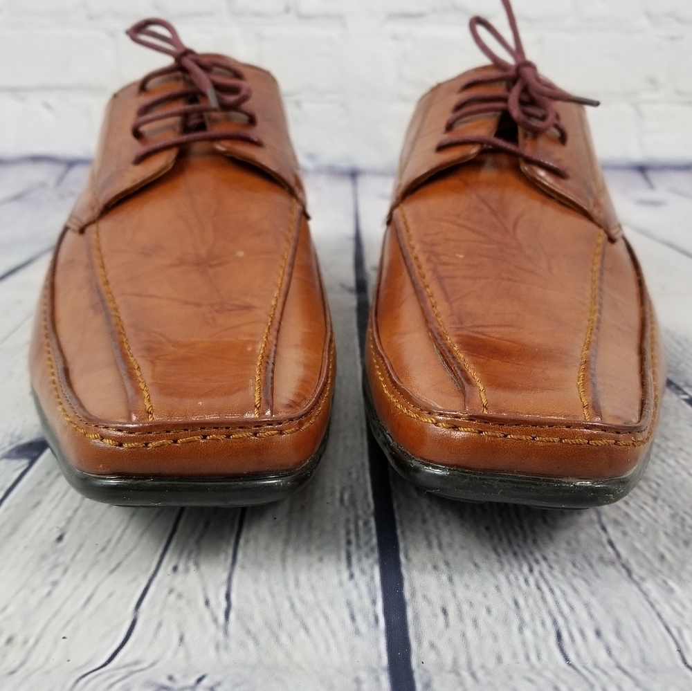 VITTORIO SALDANI | stacked heel tapered toe shoe - Picture 4 of 7